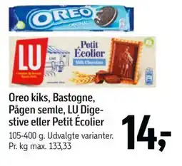 Føtex Oreo kiks, Bastogne, Pågen semle, LU Digestive eller Petit Écolier tilbud