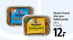 Føtex Stryhn’s fransk eller grovhakket postej tilbud