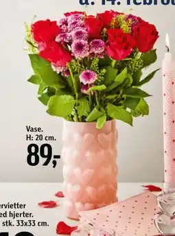 Føtex Vase. H: 20 cm tilbud