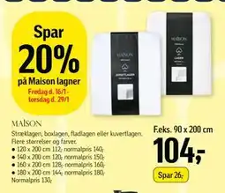 Føtex Spar 20% på Maison lagner tilbud