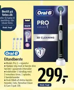 Føtex Eltandbørste tilbud