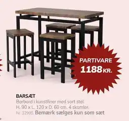 Daells Bolighus BARSÆT tilbud