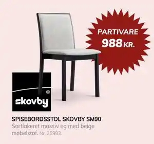 SPISEBORDSSTOL SKOVBY SM90