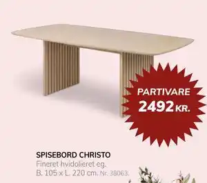 SPISEBORD CHRISTO