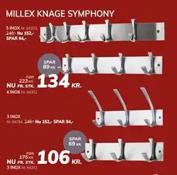 Daells Bolighus MILLEX KNAGE SYMPHONY tilbud