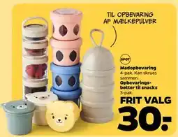 Netto Opbevaringsbøtter til snacks tilbud