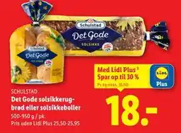 Lidl Det Gode solsikkerugbrød eller solsikkeboller, App-pris tilbud