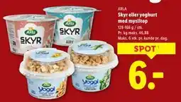Lidl Skyr eller yoghurt med myslitop tilbud