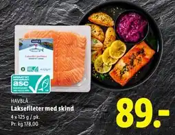 Lidl Laksefileter med skind tilbud