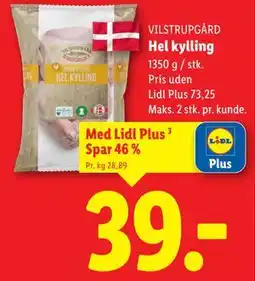 Lidl Hel kylling tilbud