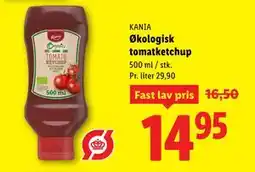 Lidl Økologisk tomatketchup tilbud