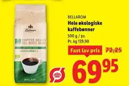 Lidl Hele økologiske kaffebønner tilbud