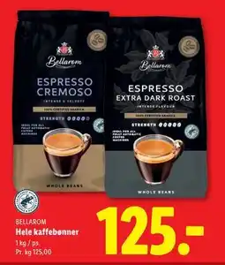 Lidl Hele kaffebønner tilbud
