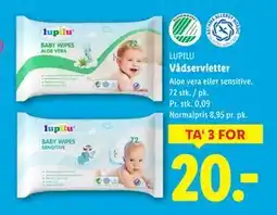 Lidl Vådservietter tilbud