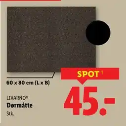 Lidl Dørmåtte tilbud