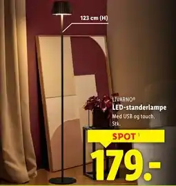 Lidl LED-standerlampe tilbud