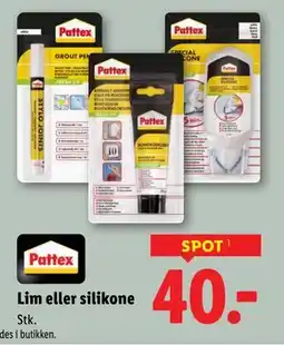 Lidl Lim eller silikone tilbud