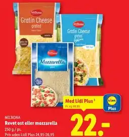 Lidl Revet ost eller mozzarella, App-pris tilbud
