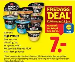 Lidl High Protein, App-pris tilbud