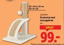 Lidl Kradsetræ med massagebræt tilbud