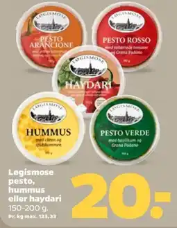 Netto Løgismose pesto, hummus eller haydari tilbud