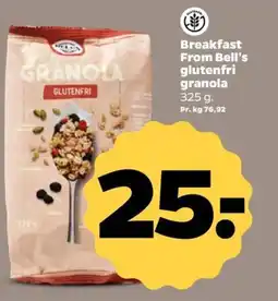 Netto Breakfast from bell's glutenfri granola tilbud