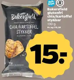 Netto Bakersfield glutenfri chia/kartoffel stykker tilbud