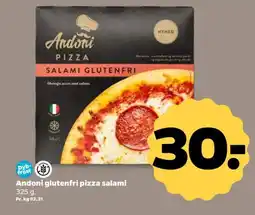 Netto Andoni glutenfri pizza salami tilbud