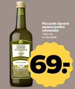 Netto Piccardo Savoré ekstra jomfru olivenolie tilbud