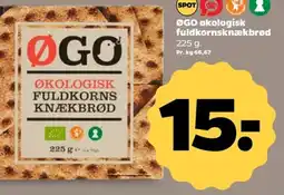 Netto ØGO økologisk fuldkornsknækbrød tilbud