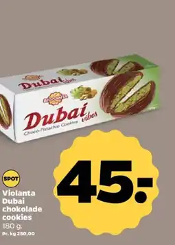 Netto Violanta Dubai chokolade cookies tilbud