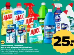 Netto General Fresh, Domestos, Klorin eller Ajax rengøringsmarked tilbud