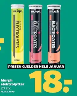 Netto Murph elektrolytter tilbud