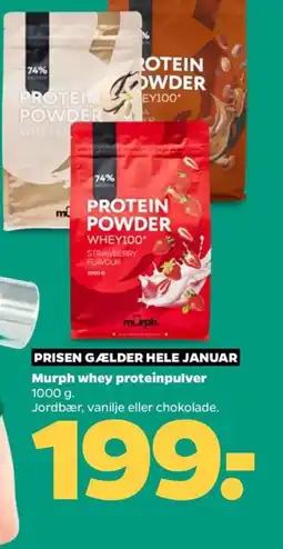 Netto Murph whey proteinpulver tilbud