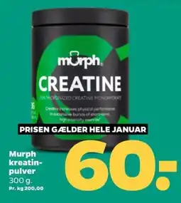 Netto Murph kreatin- pulver tilbud
