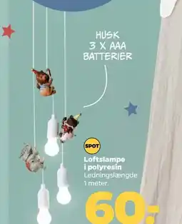 Netto SPOT Loftslampe i polyresin tilbud