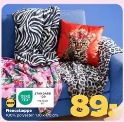 Netto SPOT Fleecetæppe tilbud
