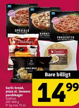 Løvbjerg Garlic bread, pizza el. Jensens pandekager tilbud