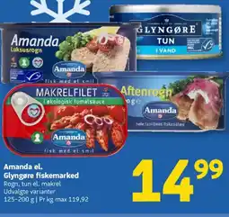 Løvbjerg Amanda el. Glyngøre fiskemarked tilbud