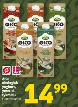 Løvbjerg Arla økologisk yoghurt, tykmælk tilbud