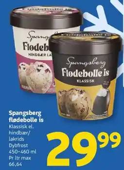 Løvbjerg Spangsberg flødebolle is tilbud