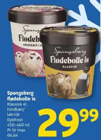 Løvbjerg Spangsberg flødebolle is tilbud