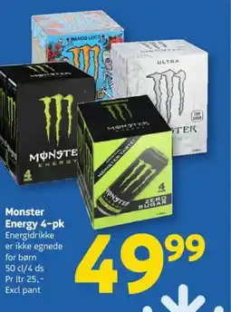 Løvbjerg Monster Energy 4-pk tilbud