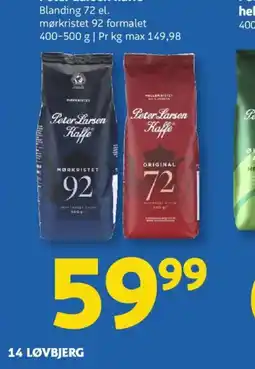 Løvbjerg Peter Larsen kaffe tilbud
