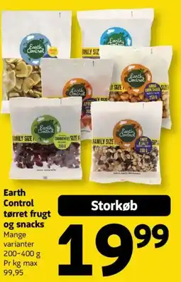 Løvbjerg Earth Control tørret frugt og snacks tilbud