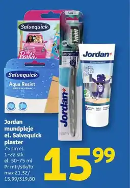 Løvbjerg Jordan mundpleje el. Salvequick plaster tilbud