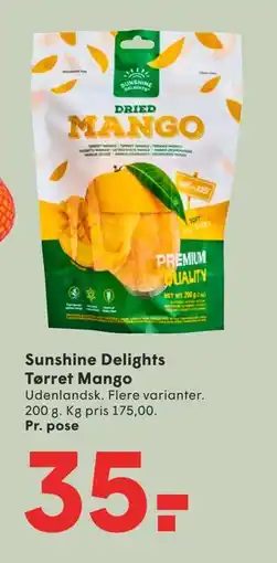 SPAR Sunshine Delights Tørret Mango tilbud