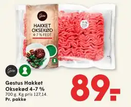 SPAR Gestus Hakket Oksekød 4-7 % tilbud