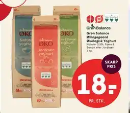 SPAR Grøn Balance Øllingegaard Økologisk Yoghurt tilbud