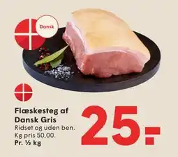 SPAR Flæskesteg af Dansk Gris tilbud